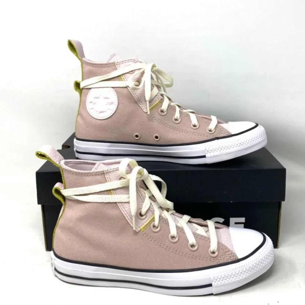 Converse Ctas High Top Casual Sneakers Women's Skate Stone Mauve Canvas A05064F - Picture 9 of 11